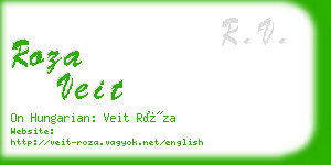 roza veit business card